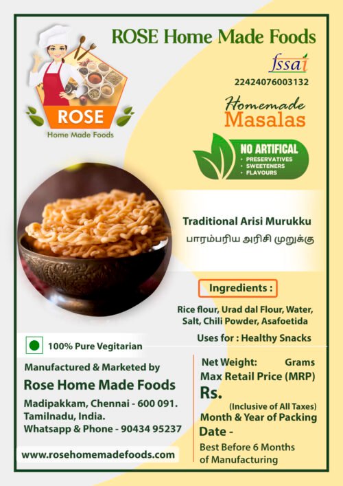 Traditional Arisi Murukku