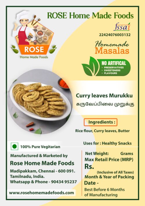 Curry Leaves Murukku