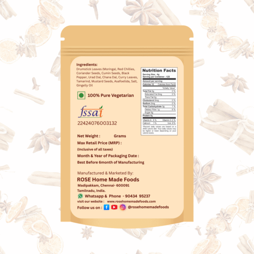 Murungai Keerai (Drumstick Leaves) Rice Mix - Image 2