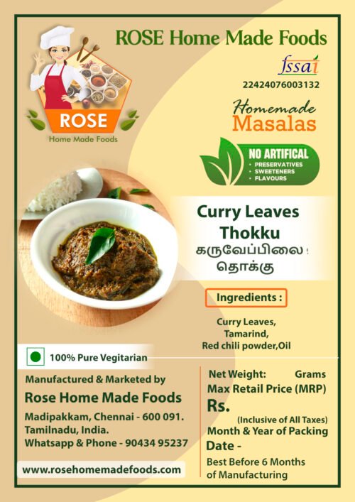Curry Leaves Thokku