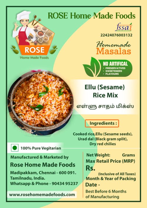 Ellu (Sesame) Rice Mix