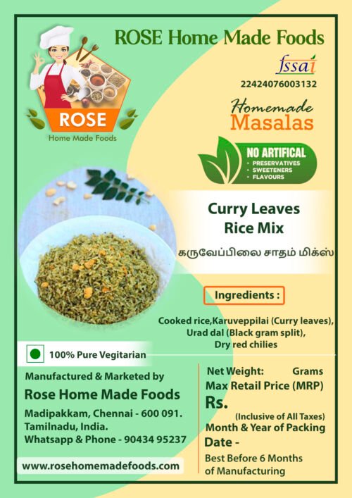 Karuveppilai Rice Mix