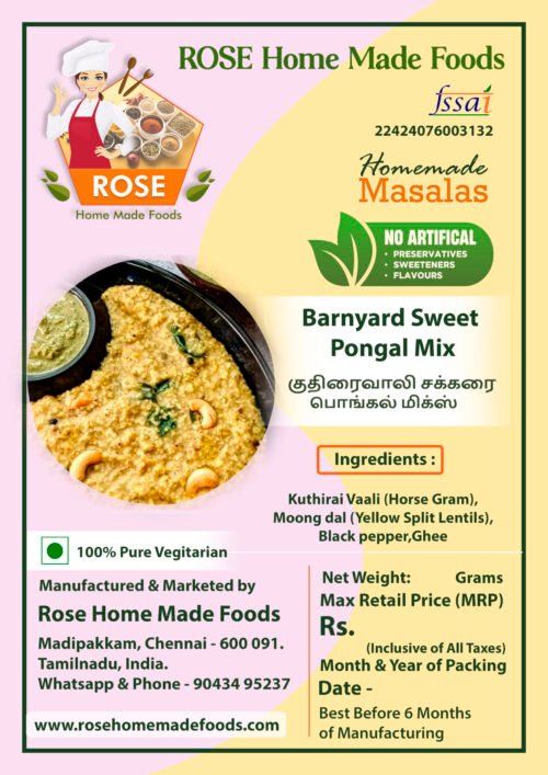 Barnyard Sweet Pongal Mix
