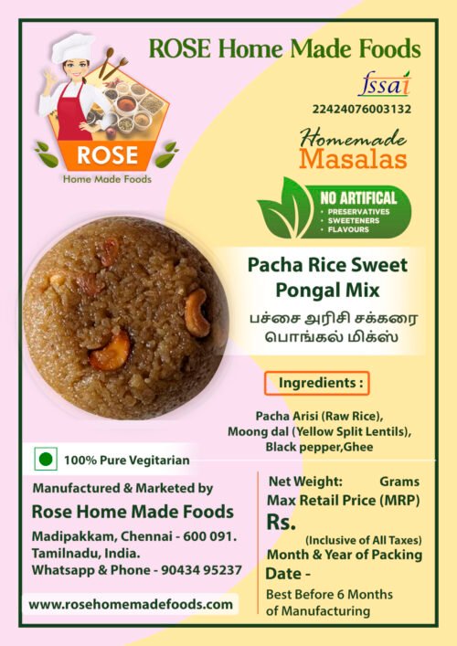 Pacha Arisi Sweet Pongal Mix