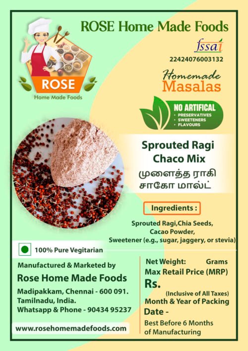 Sprouted Ragi Chaco Mix - Image 5