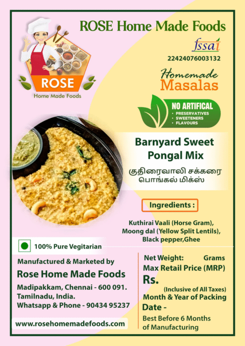 Barnyard Sweet Pongal Mix - Image 3